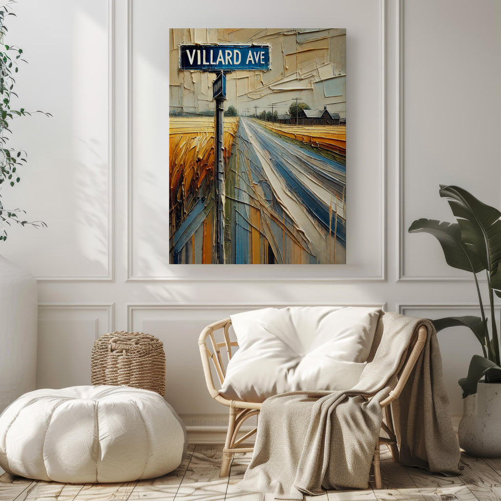 Villard Avenue Wall Art, Dickinson Print, North Dakota Art, “City” Gift, Travel Souvenir, Travel Poster,  “State” Art, PERSONALIZED GIFT