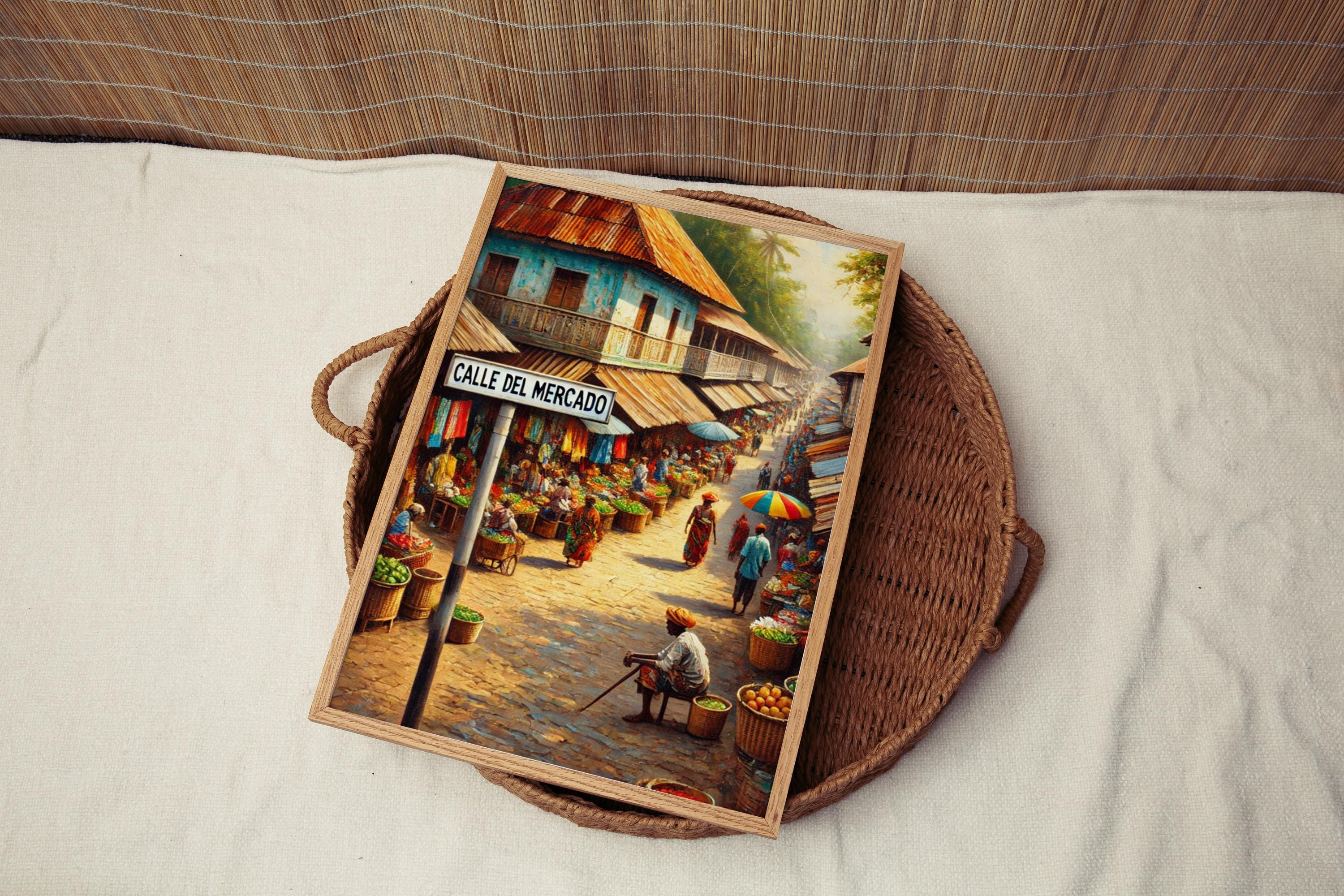 Calle Del Mercado Print - Malabo, Equatorial Guinea