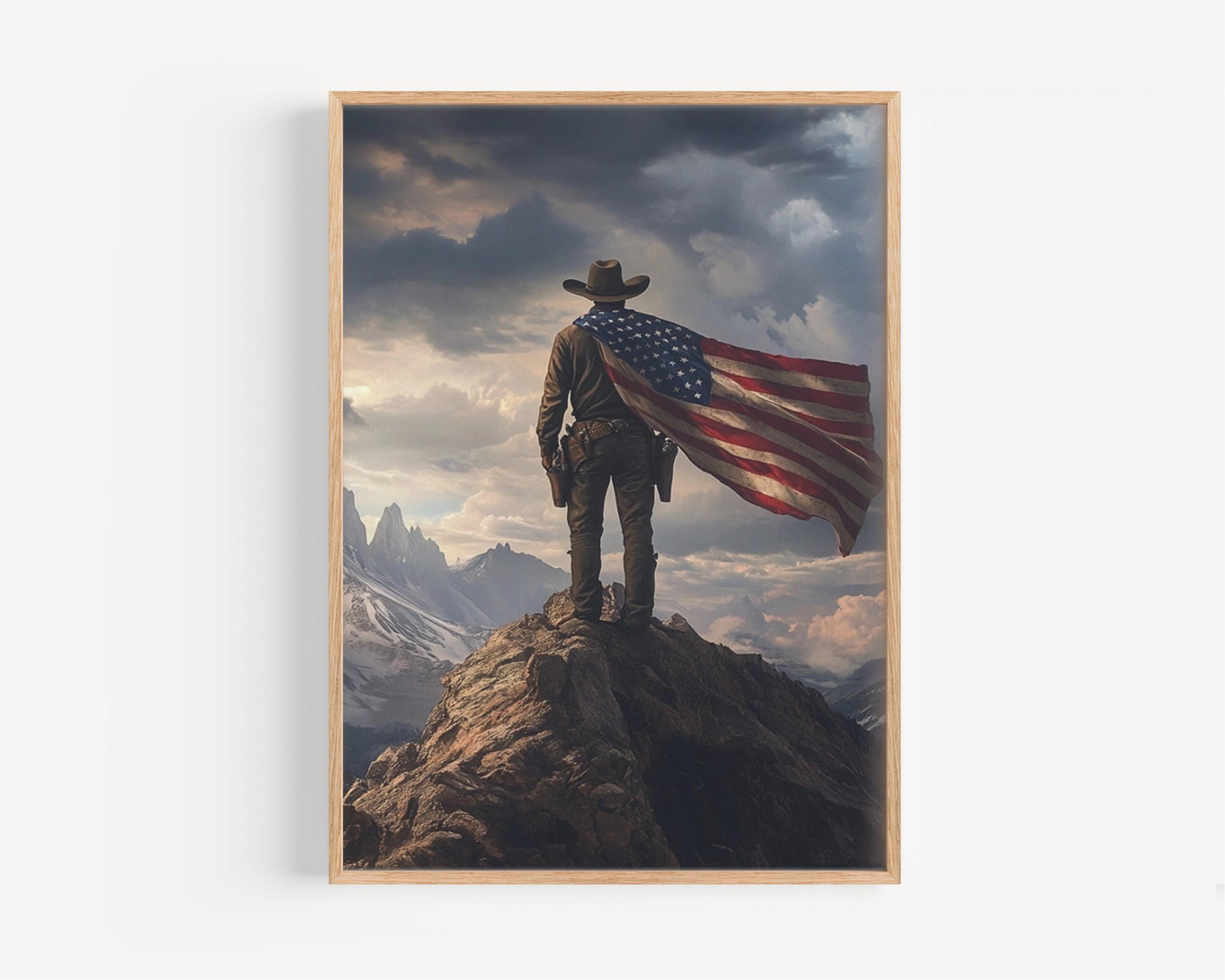 American Explorer | Abstract USA Wall Art | Patriotic Wall Art | USA Poster | United States | American Independence Artwork for Home Decor