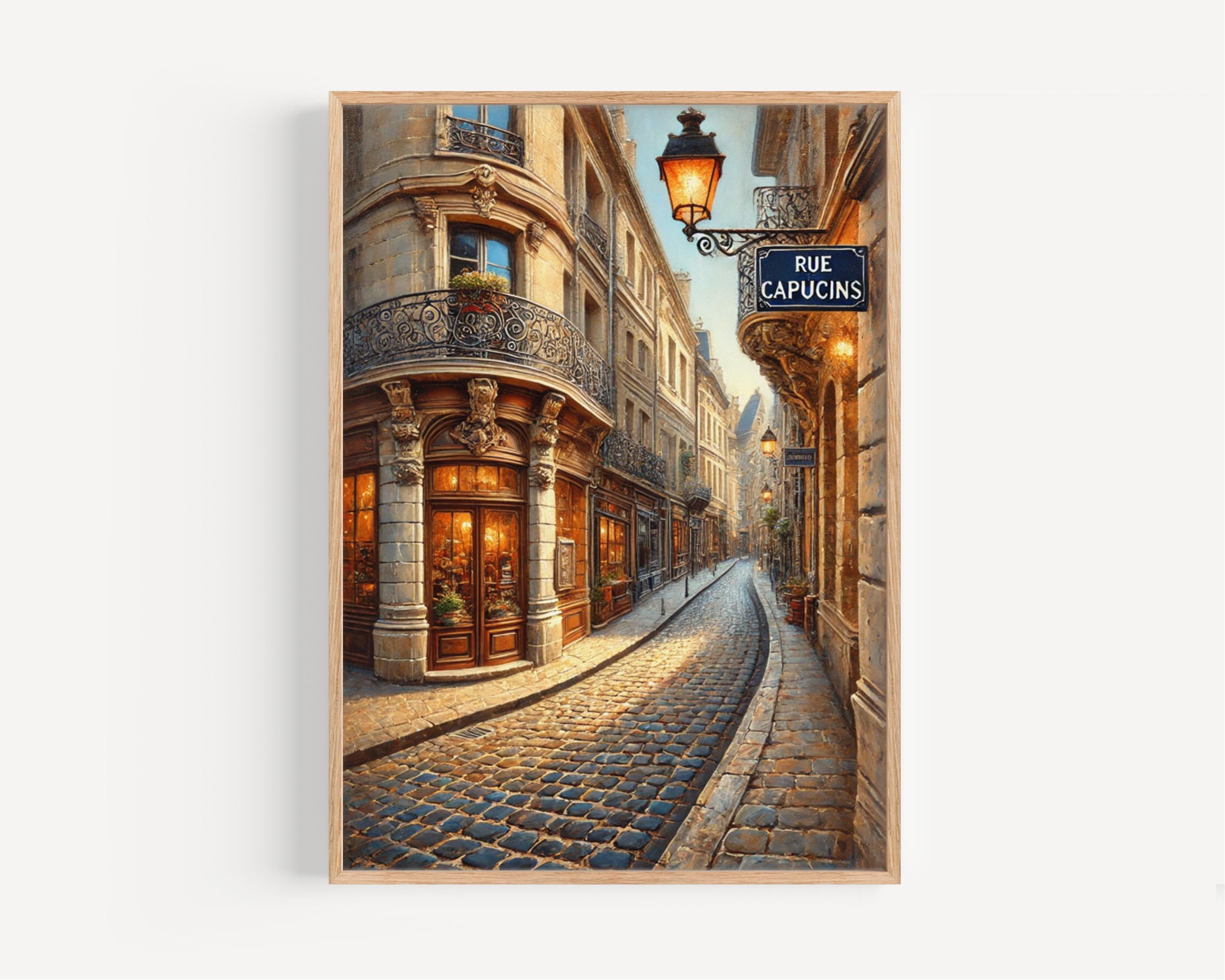 Rue Des Capucins Print - Lyon, France