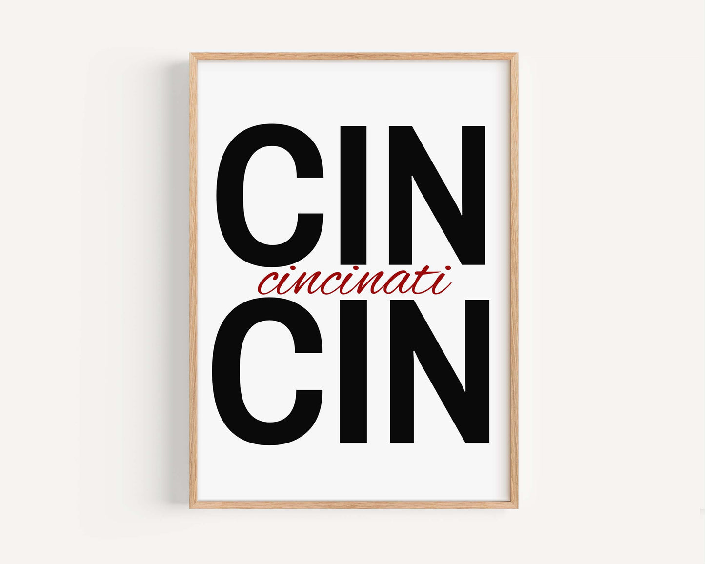Dorm Ohio Artwork, Modern Wall Decor, Cincinnati Skyline Print, Urban Home Office Art, Cityscape Poster, Gift for Cincinnati Lovers