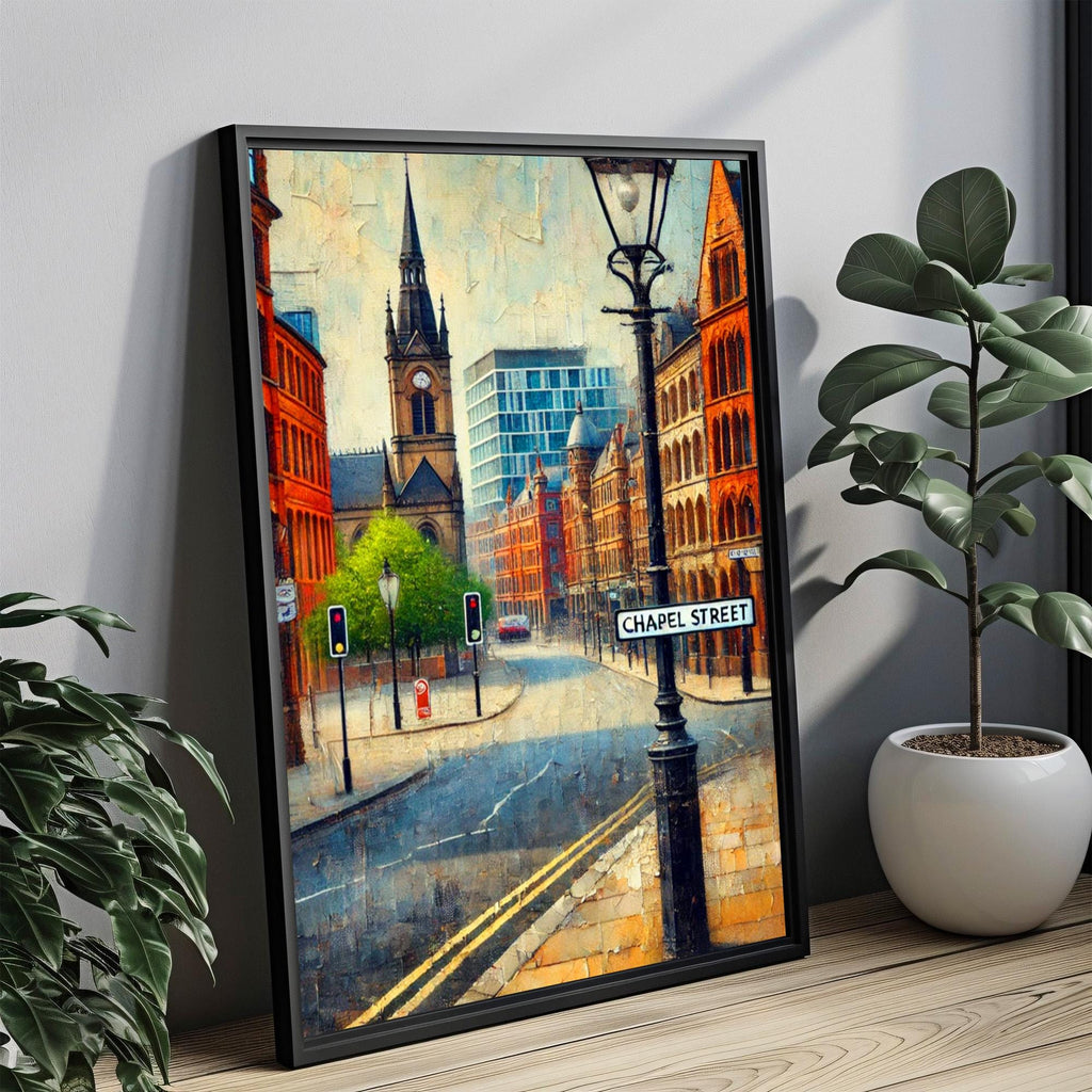 Chapel Street Sign Print: Melbourne Australia Travel Poster
