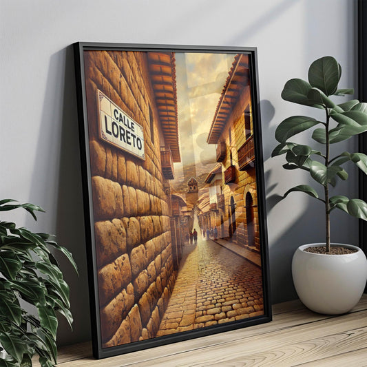 Calle Loreto Cusco Print: Peru Travel Poster, Cityscape Wall Art