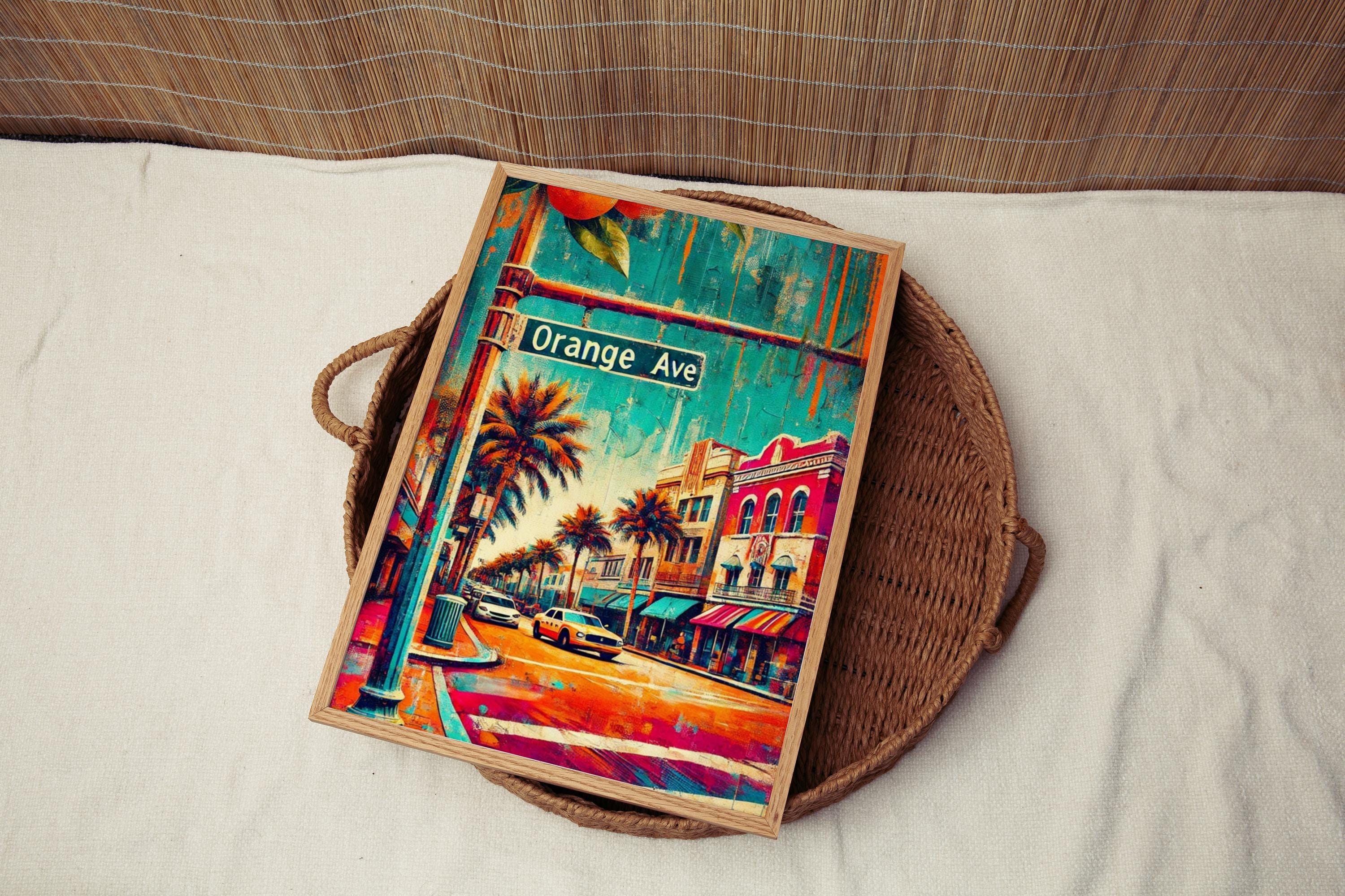 Orange Ave Poster - Orlando, Florida, USA