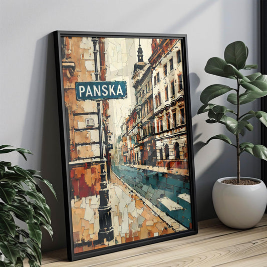 Panska Wall Art, Bratislava Street Sign Print, Slovakia Cityscape, Travel Souvenir, European Art for Travelers, Personalized Gift, Fine Art