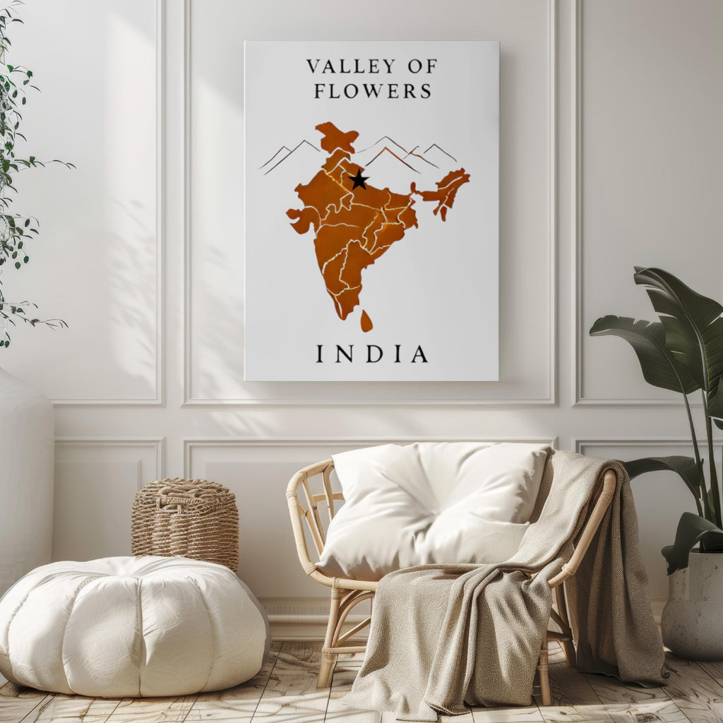 Valley Of Flowers Wall Art Vibrant - India