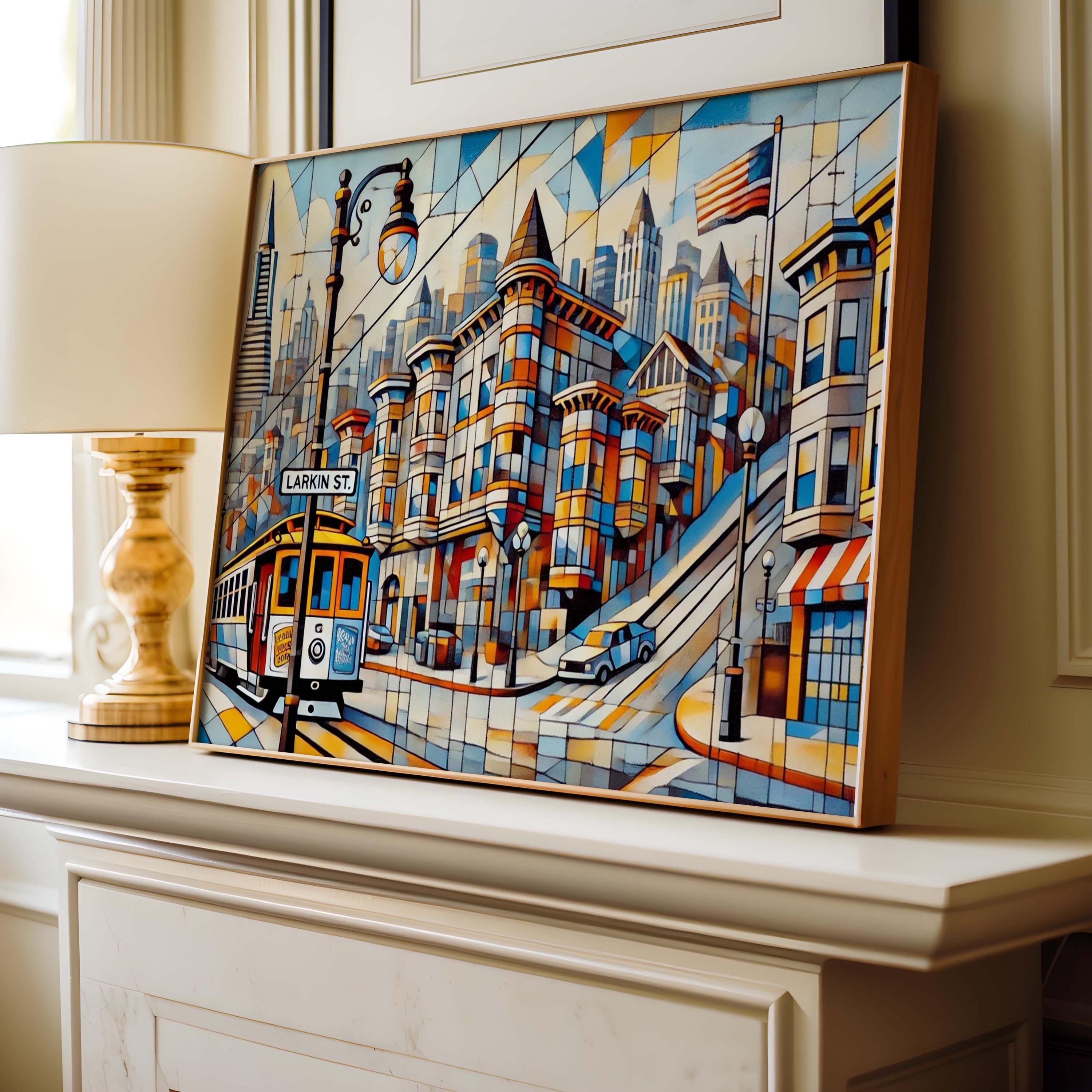 Larkin St Print San Francisco Wall Art, California Travel Poster, Housewarming Gift, Modern Cityscape Decor, California Art Gift