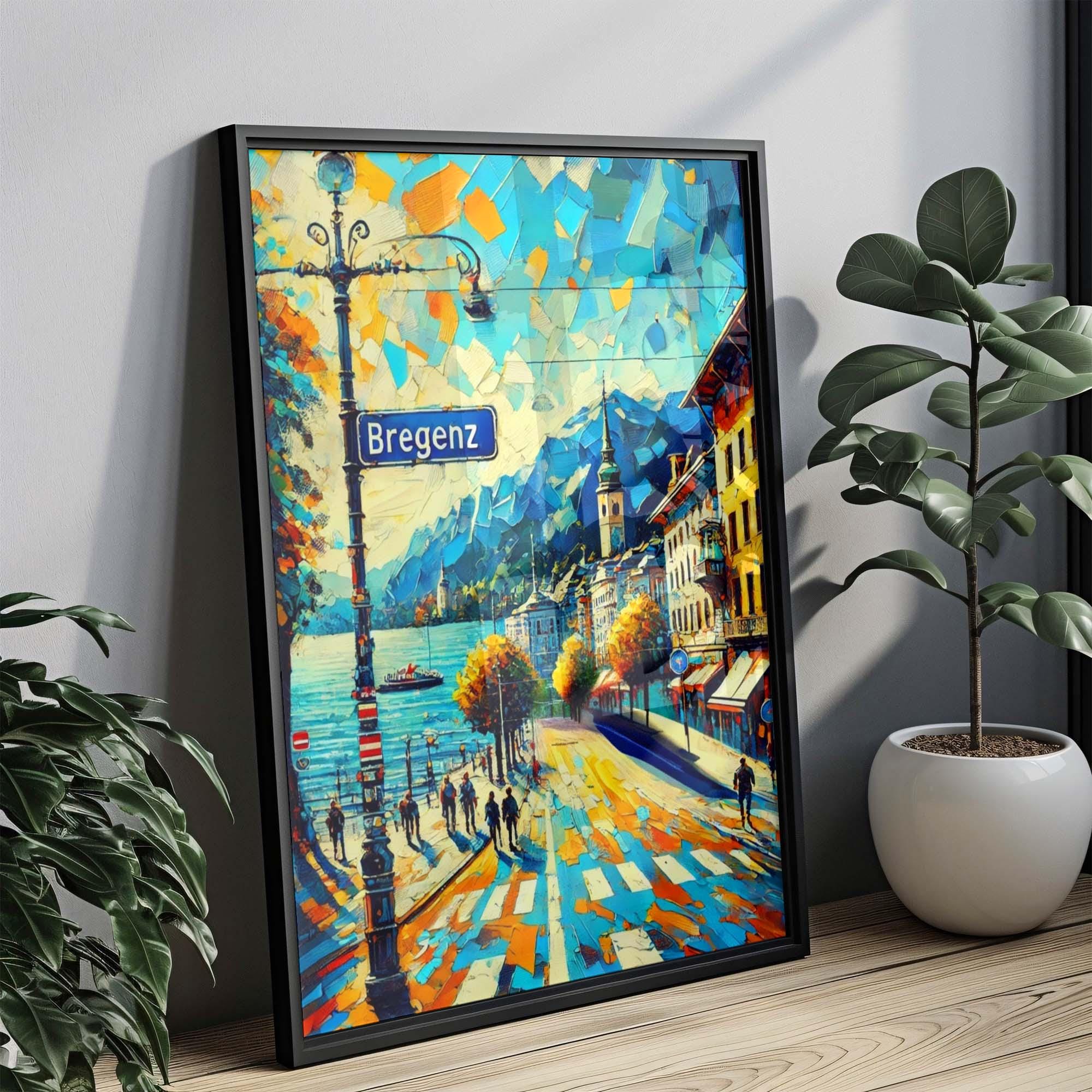 Bregenz Travel Print - Bregenz, Austria