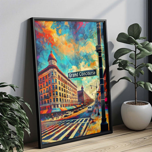 Grand Concourse Wall Art - Bronx Artwork Travel Print, New York Poster, Housewarming Gift, Urban Home Decor