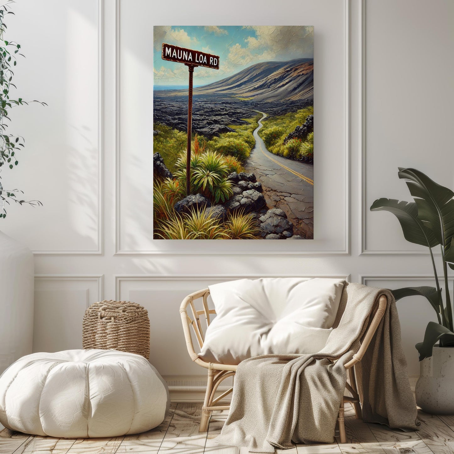 Mauna Loa Rd Wall Art - Hawaii Travel Print, Mauna Loa Road Poster, Tropical Decor, Housewarming Gift, American Art, Hawaii Gift Idea