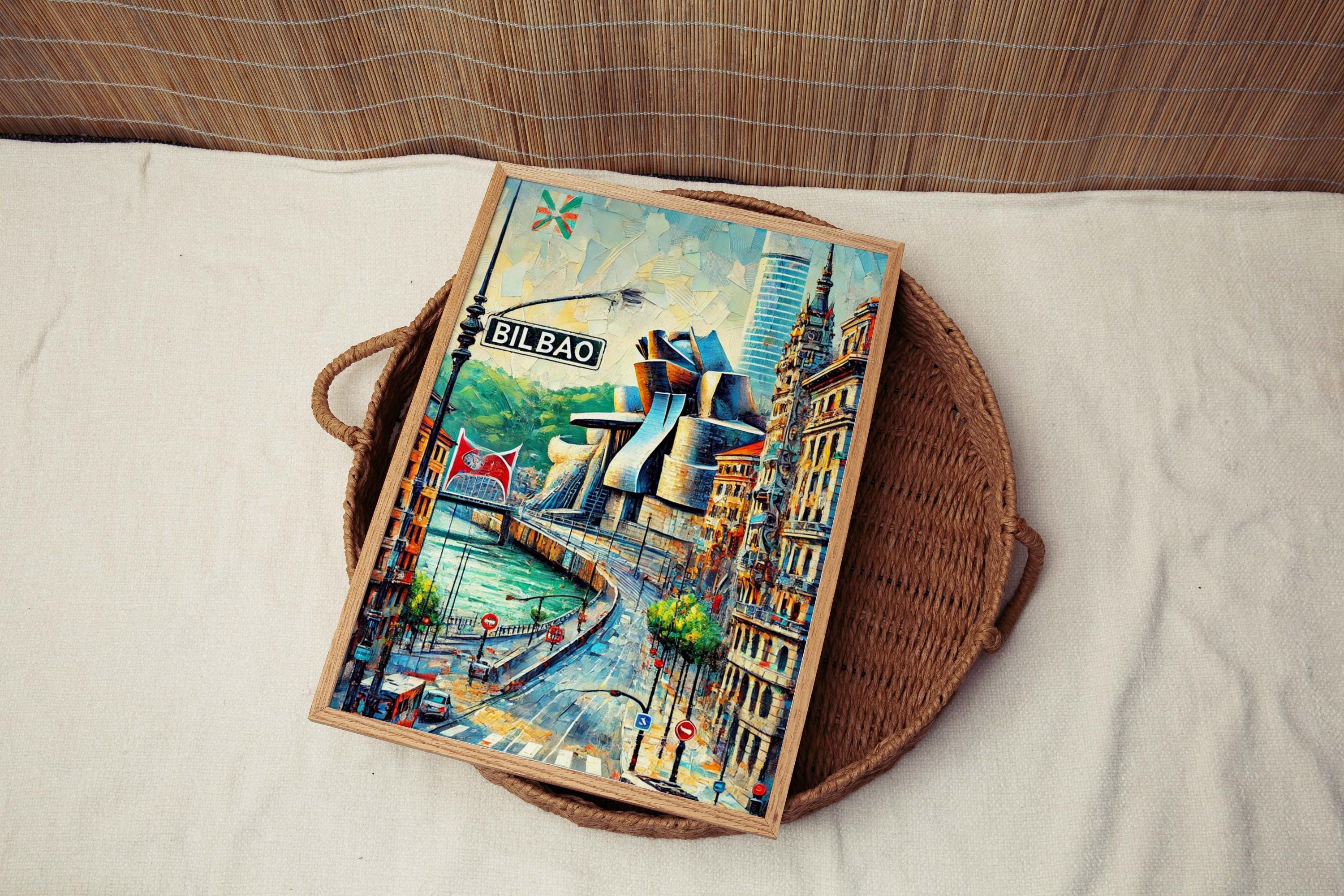 Bilbao Travel Print - Bilbao, Spain
