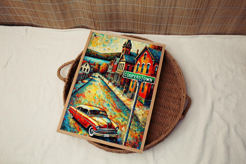 Cooperstown Vintage Print - Cooperstown, New York, USA