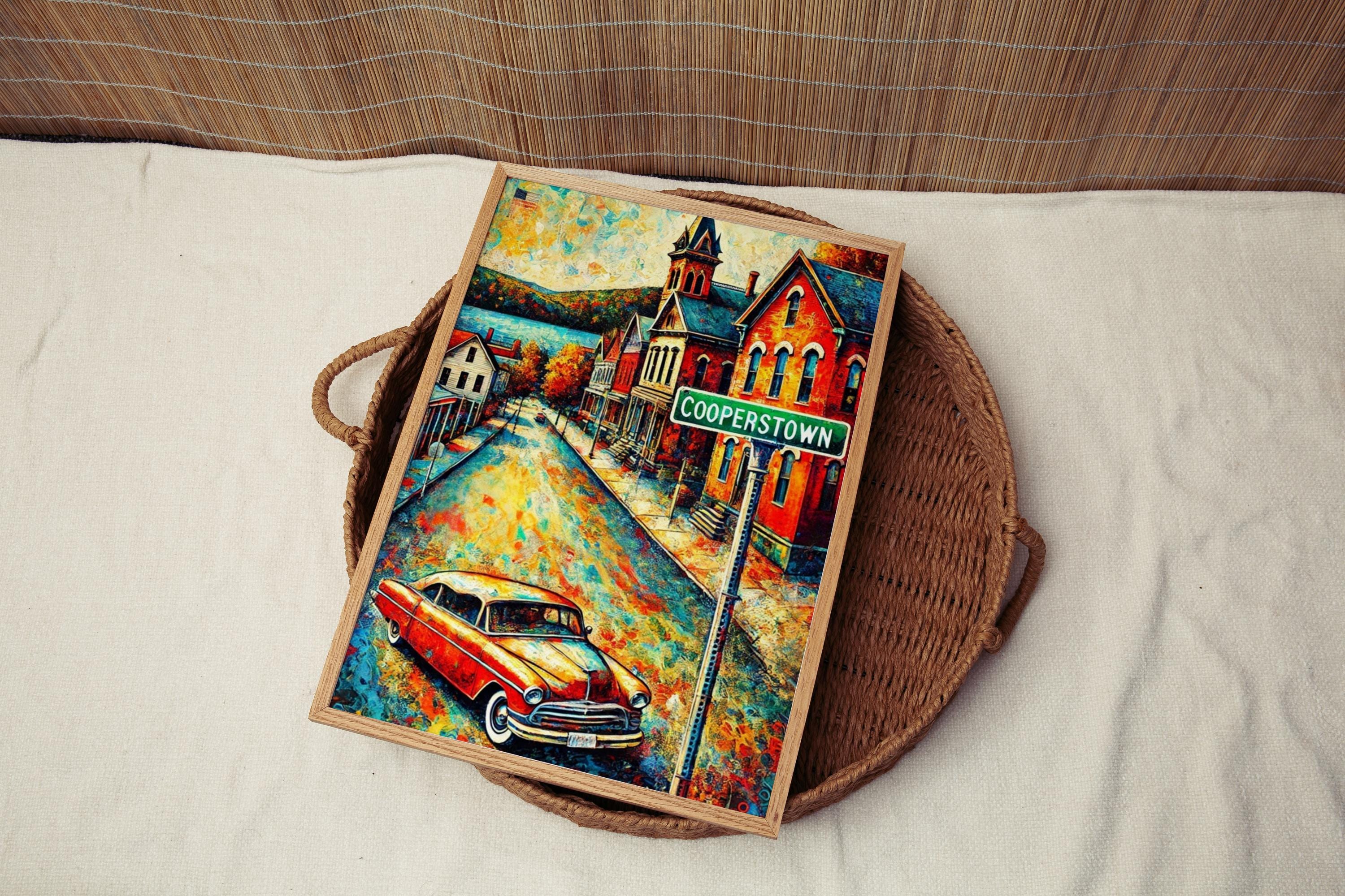 Cooperstown Vintage Print - Cooperstown, New York, USA
