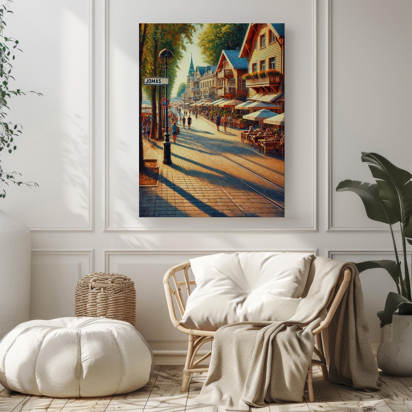 Jomas Street Art Print, Jūrmala Latvia, Baltic Coastal Scene