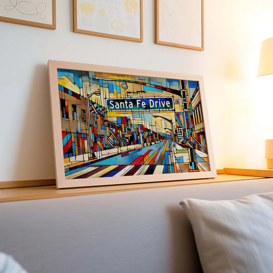 Denver Art Santa Fe Drive Wall Art, Colorado Travel Print, Denver Gift, Housewarming Decor, Modern Travel Poster, Unique Colorado Wall Decor