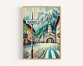Hallein Print Vintage - Hallein, Austria