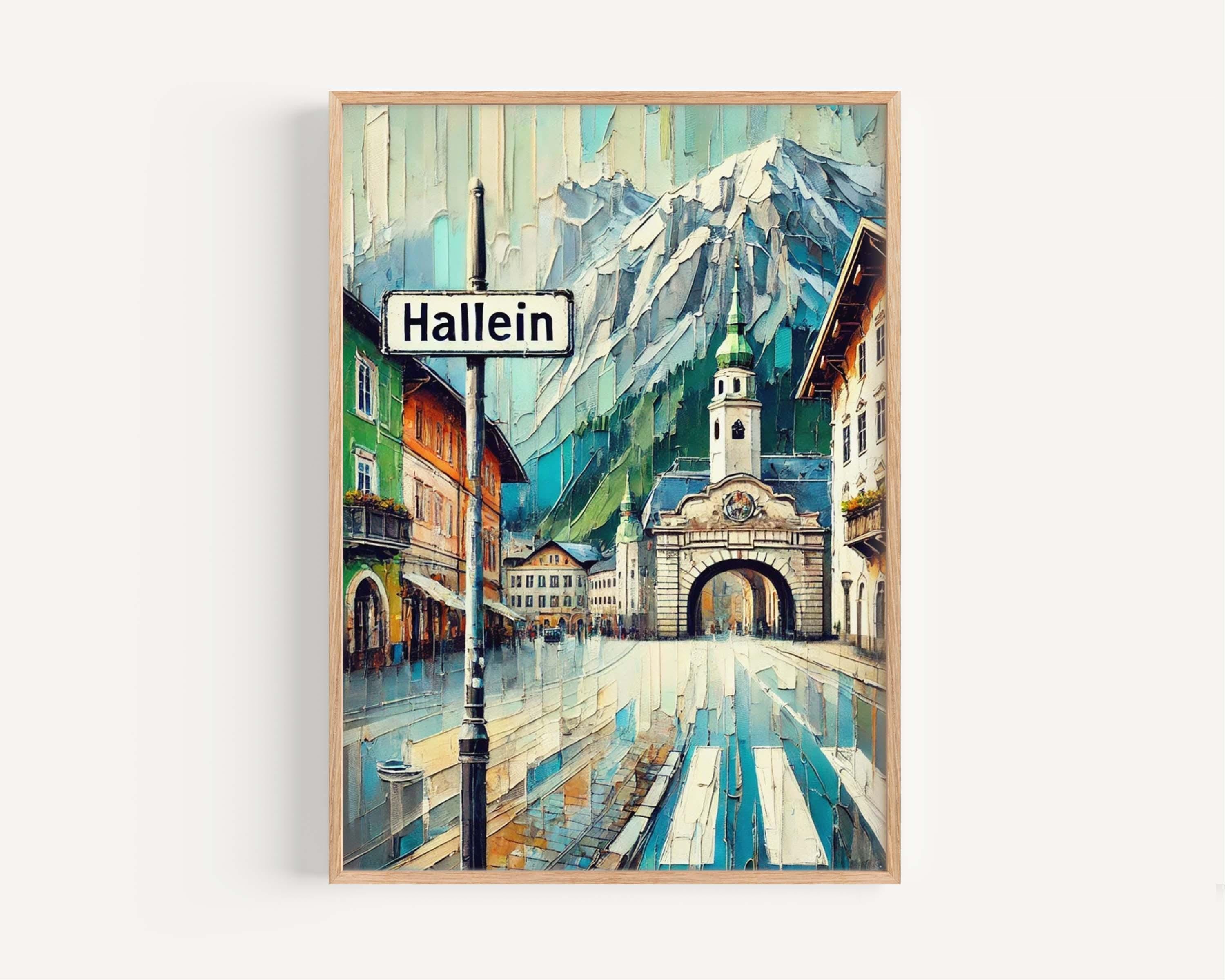 Hallein Print Vintage - Hallein, Austria