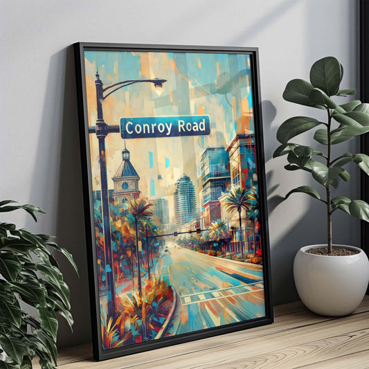 Conroy Road Print - Orlando Florida Wall Art, Travel Poster, FL Souvenir, Housewarming & Florida Gift, Unique Home Decor