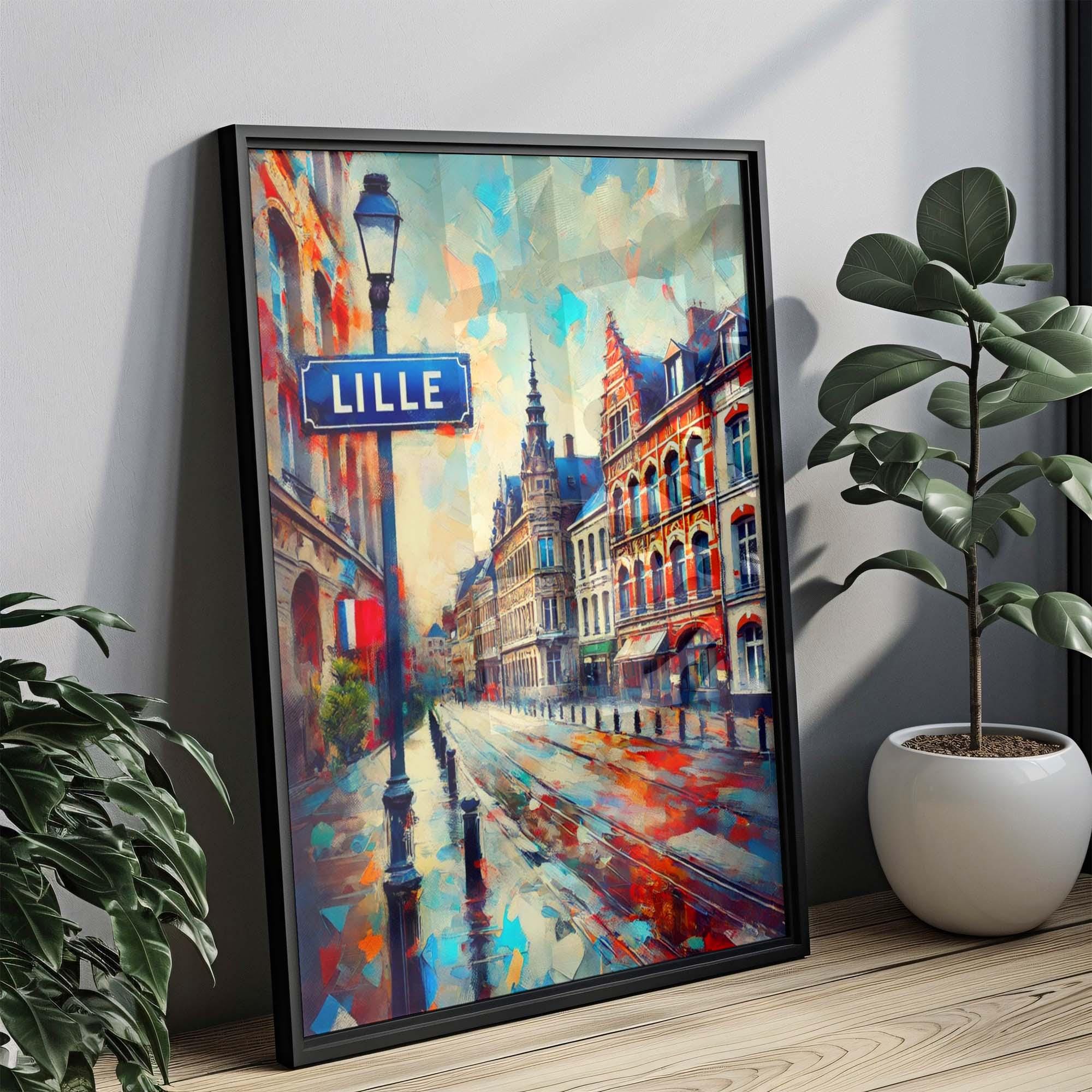 Lille Travel Poster - Lille, France