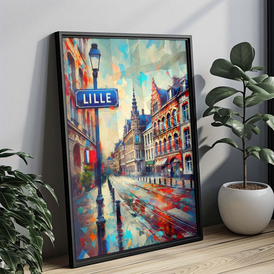 Lille Art Print - French Wall Art Travel Poster, European Artwork, Housewarming Gift, Lille France Home Decor, Travel Wall Decor