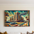 Bayshore Boulevard Print Cubist - Tampa, Florida, USA