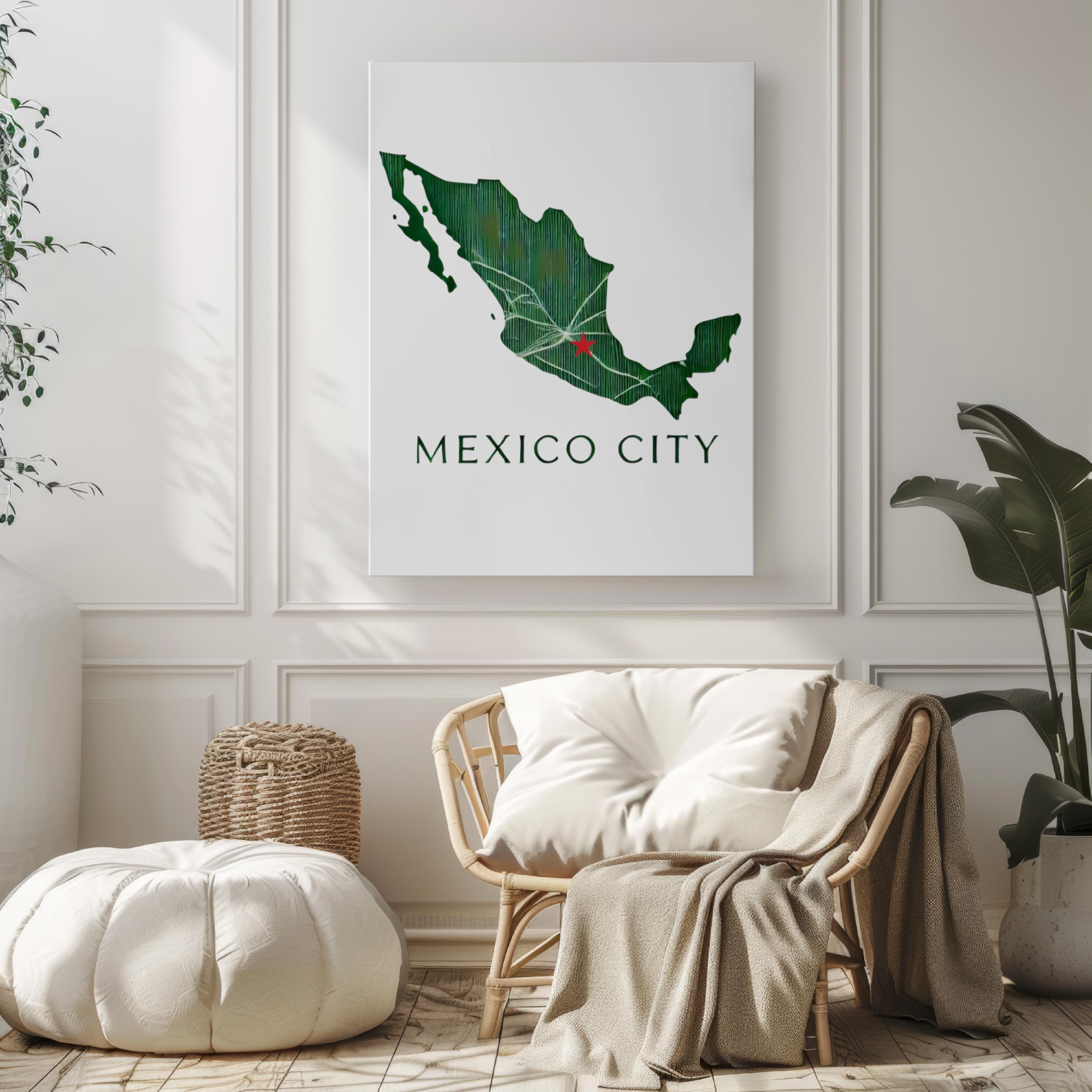 Mexico Wall Art Mexico City Print Travel Decor Housewarming Gift College Dorm Artwork