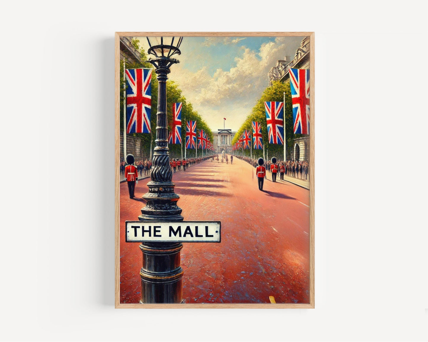 The Mall London Print: United Kingdom Travel Art, Personalized City Decor