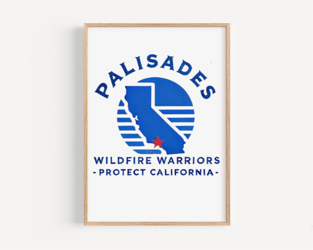 Palisades Wildfire Print Modern - California, USA