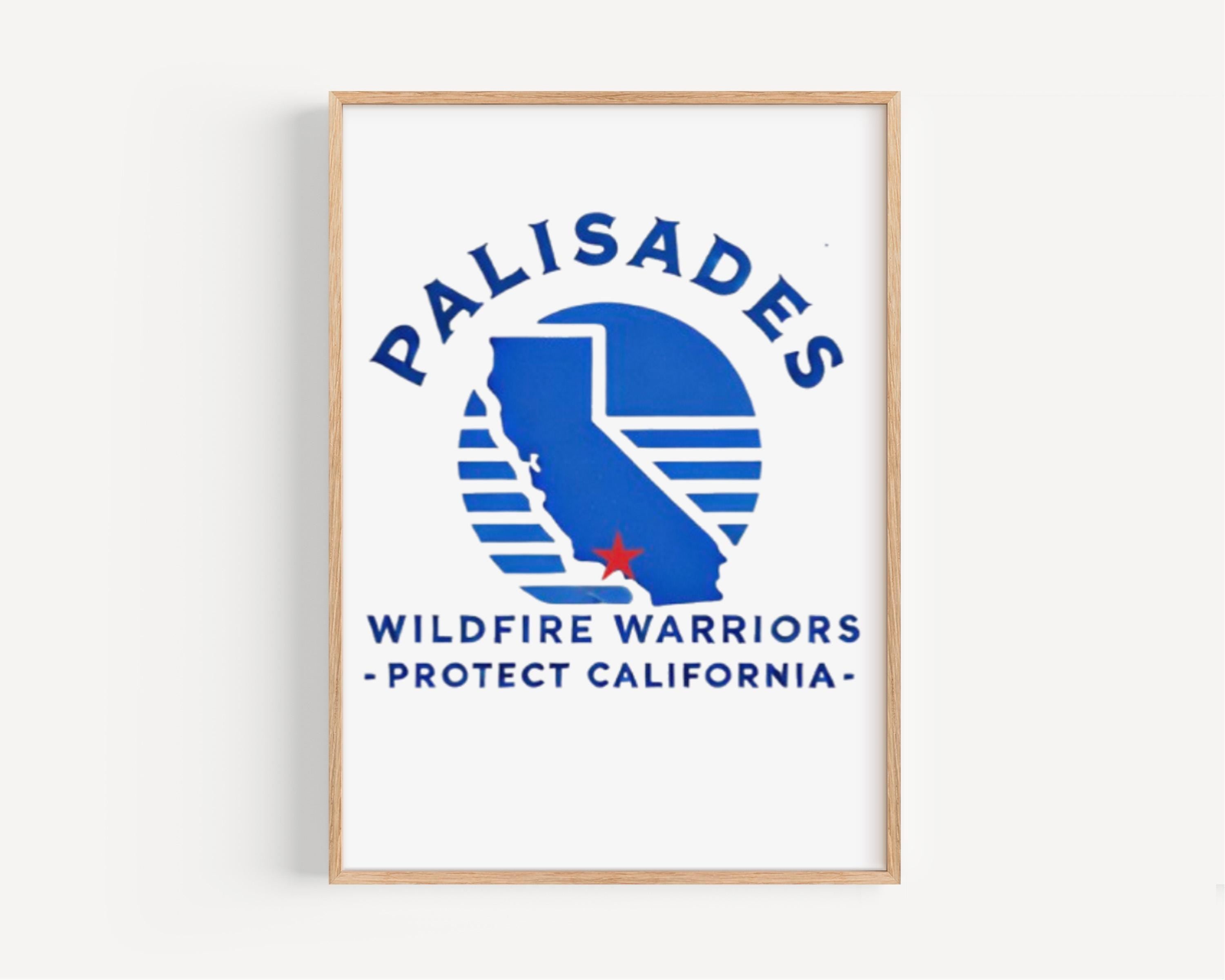 Palisades Wildfire Print Modern - California, USA