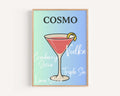 Cosmo Cocktail Print Modern