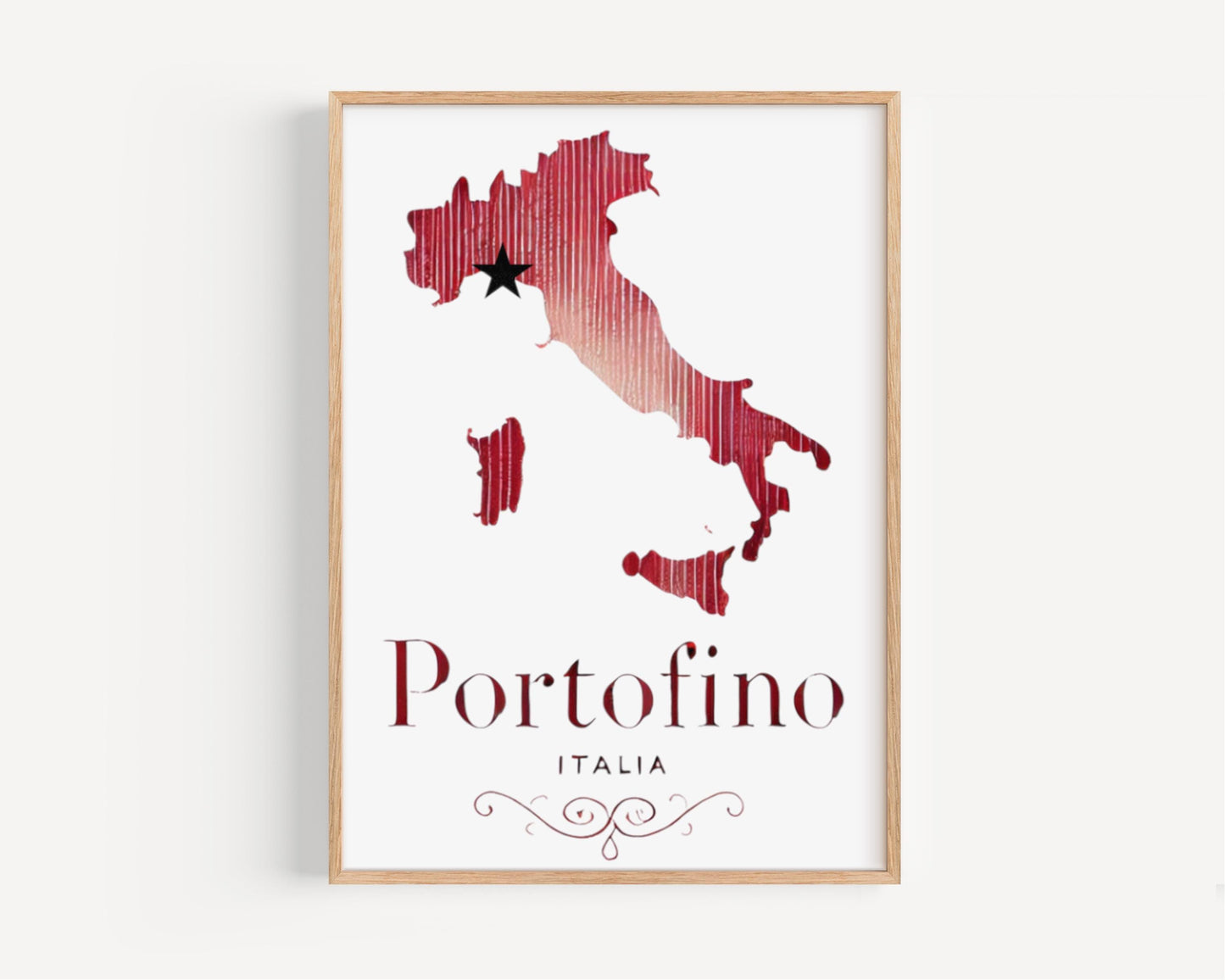 Italy Wall Art Portofino Print Travel Home Decor Italy Gift Housewarming College Dorm Artwork