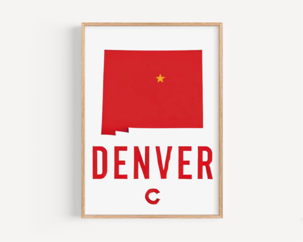 Denver Modern Print - Denver, Colorado, USA