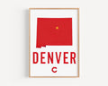 Denver Modern Print - Denver, Colorado, USA