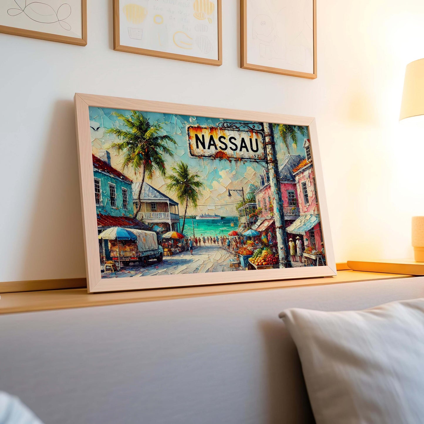Nassau Bahamas Art Print: Tropical Island Coastal Decor