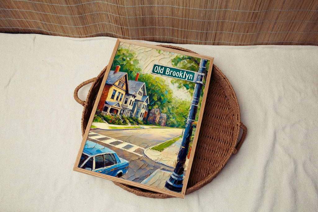 Old Brooklyn Print Vintage - Cleveland, Ohio, USA