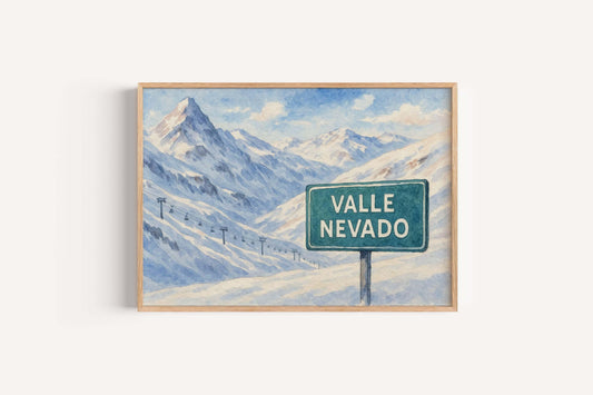 Valle Nevado Ski Resort Print
