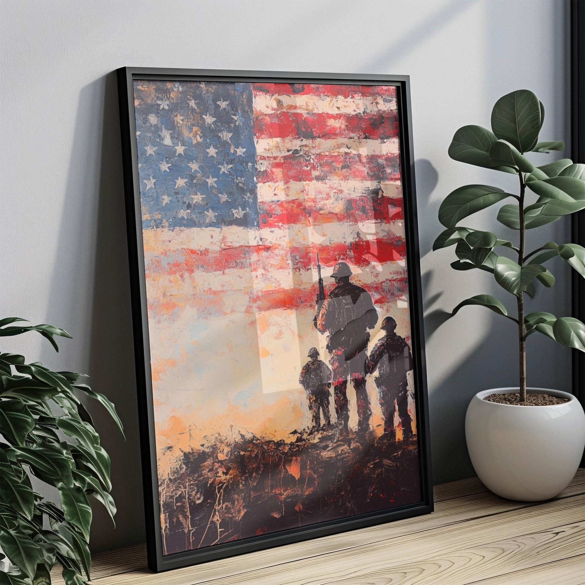 American War Art Poster Patriotic - USA
