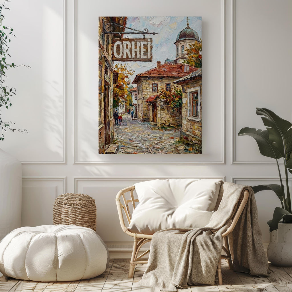 Orhei Moldova Wall Art Print: Historic Eastern Europe Travel Poster