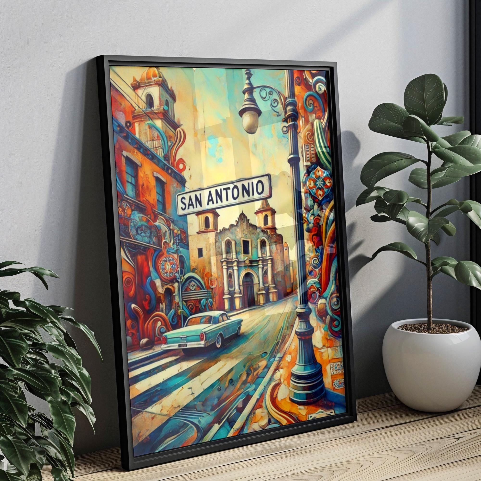 San Antonio Wall Art - San Antonio, Texas, USA