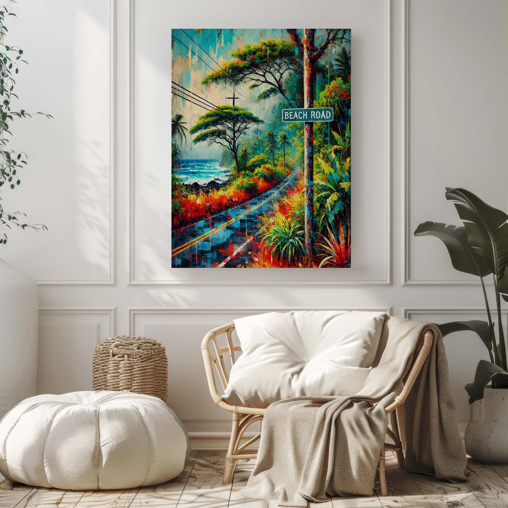 Beach Road Print - Big Island, Hawaii, USA