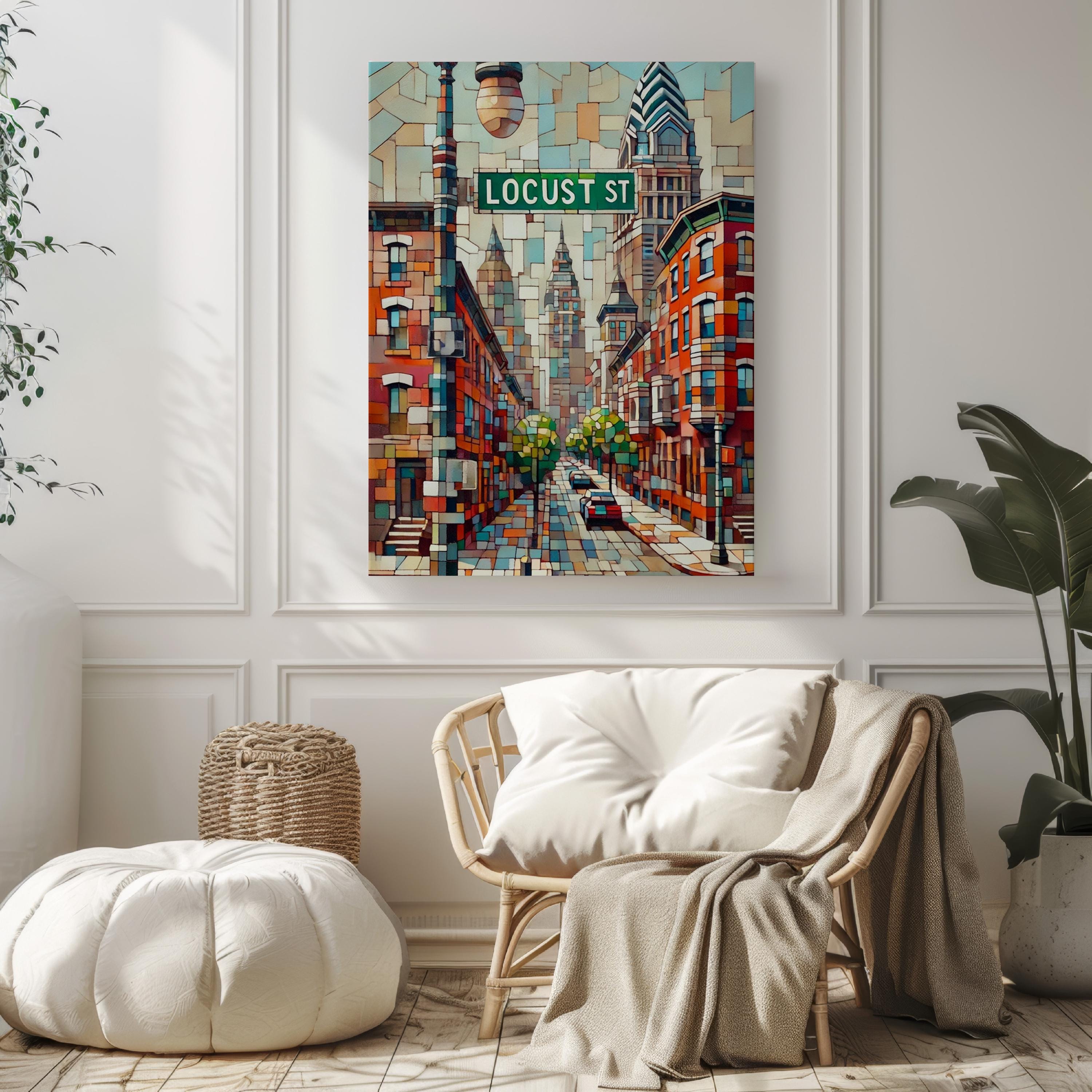 Locust Street Wall Art - Philadelphia, Pennsylvania, USA