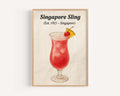 Singapore Sling Wall Art - Singapore