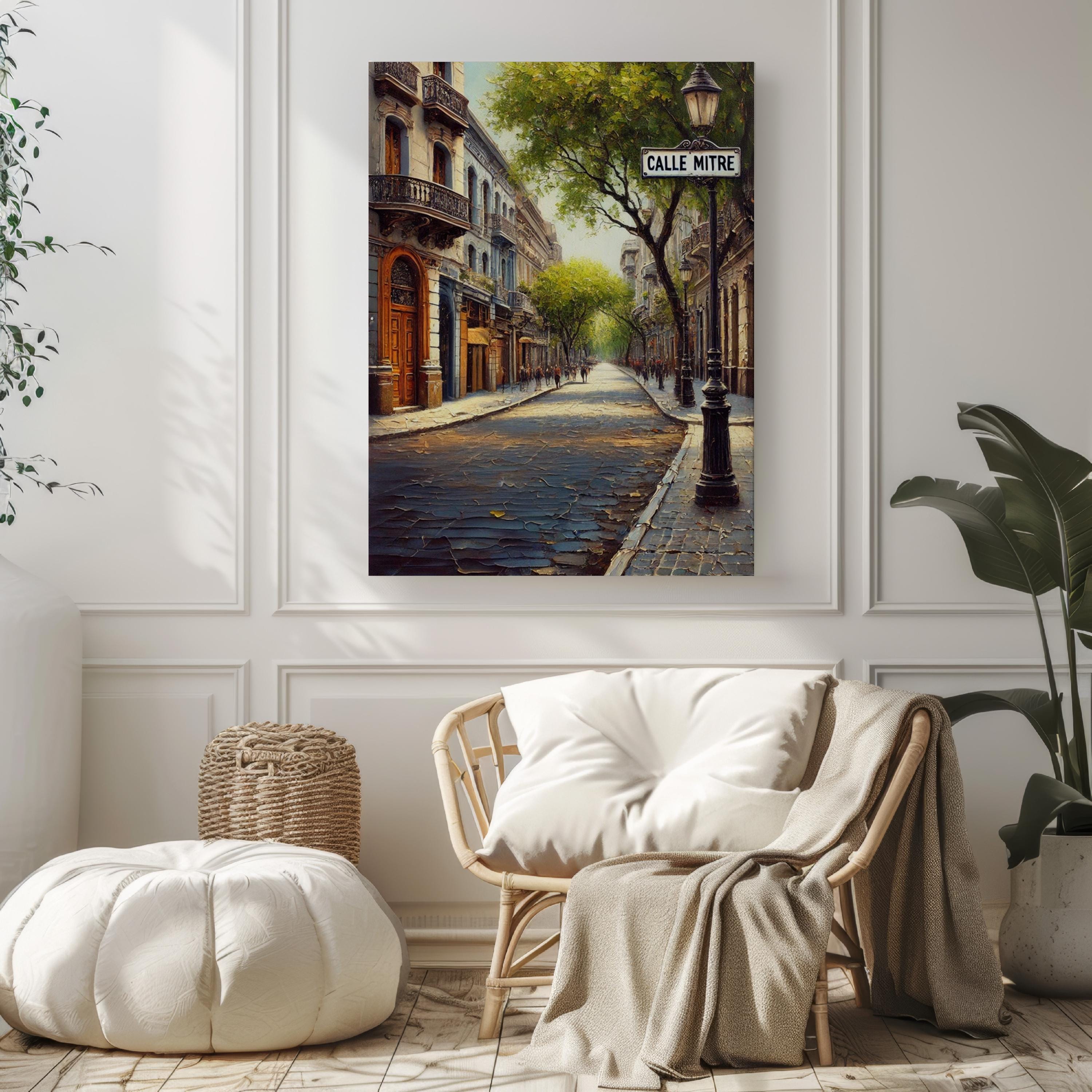 Argentina Calle Mitre Wall Art Print – Travel Poster South American Home Decor, Argentina Gift & Housewarming Art