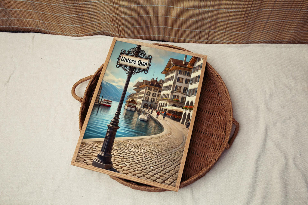 Untere Quai Print - Thun, Switzerland