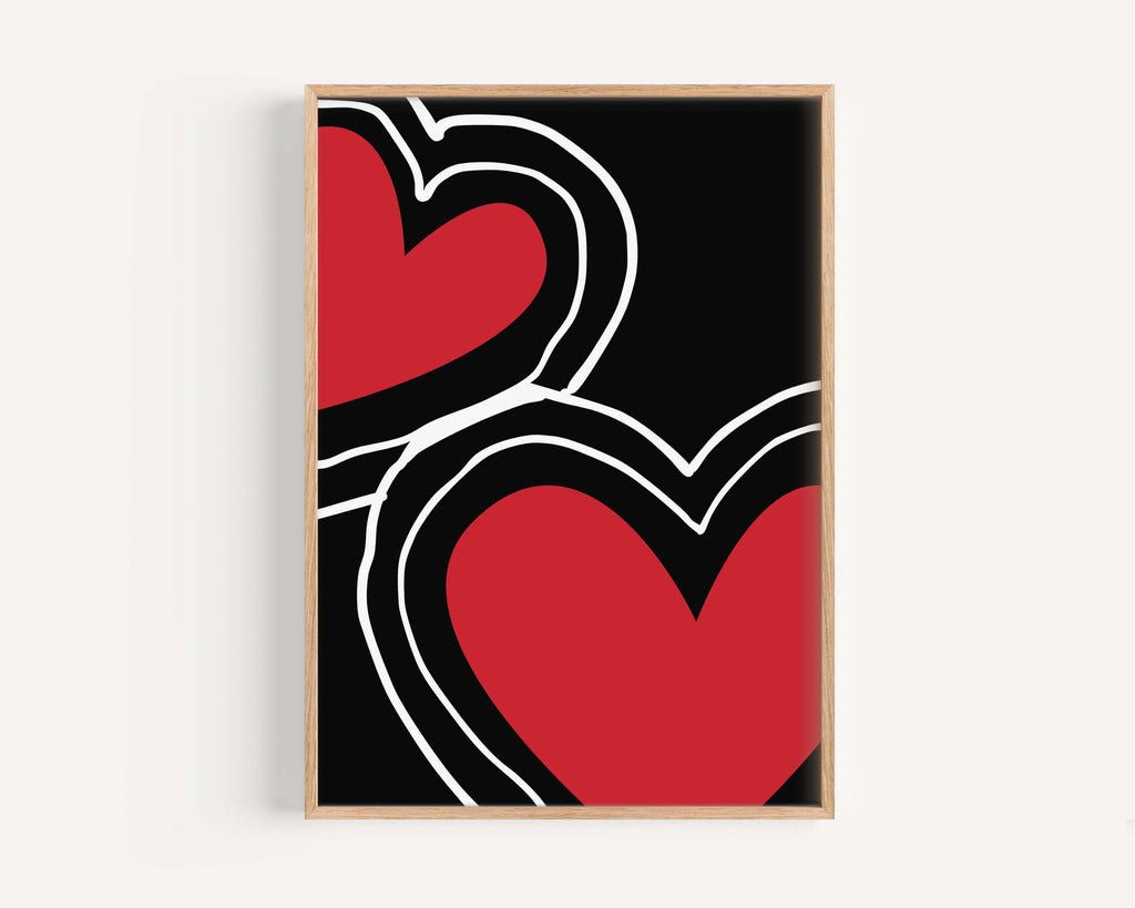 Dorm Hearts Wall Art