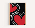 Dorm Hearts Wall Art