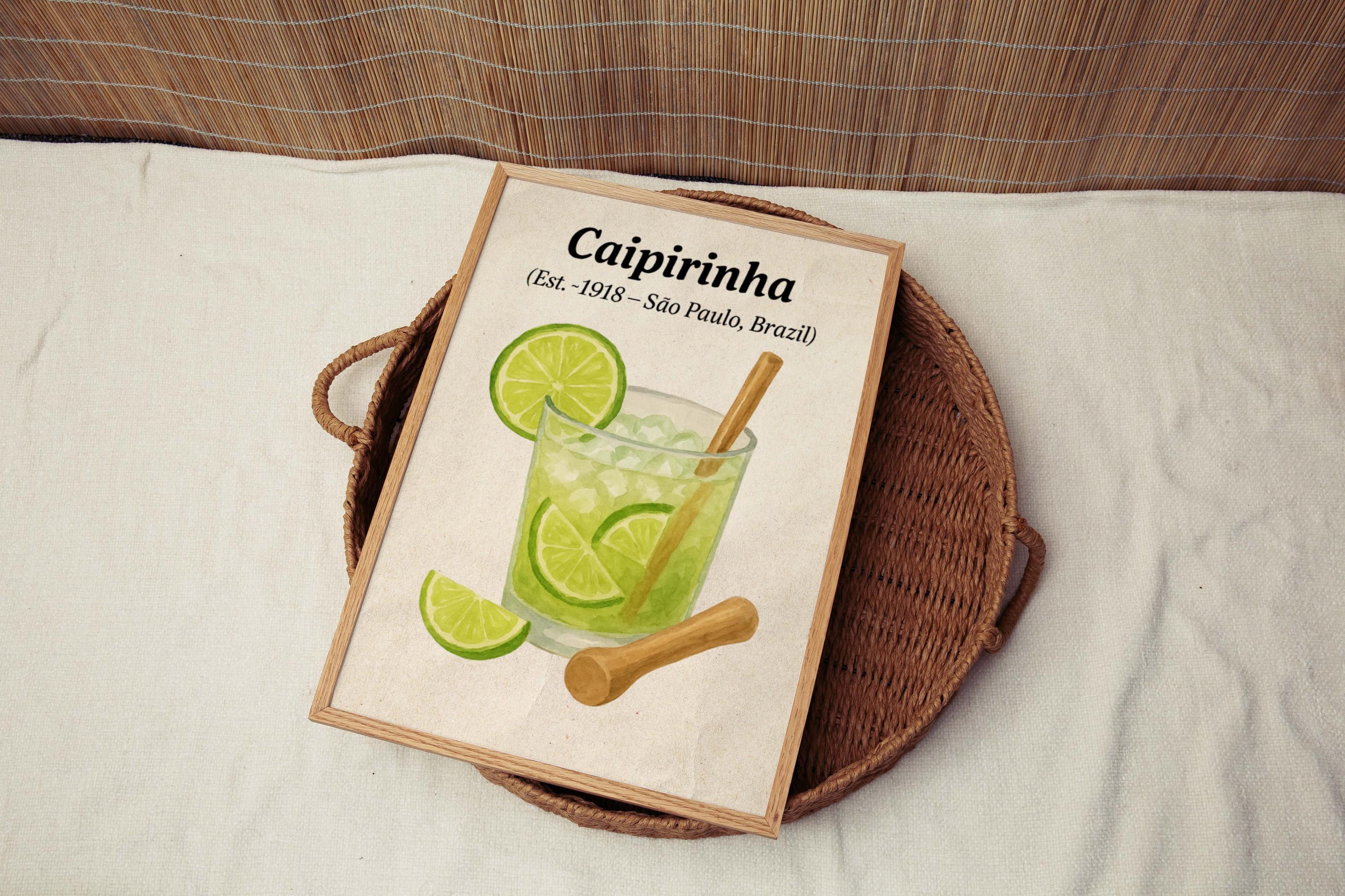 Caipirinha Cocktail Print