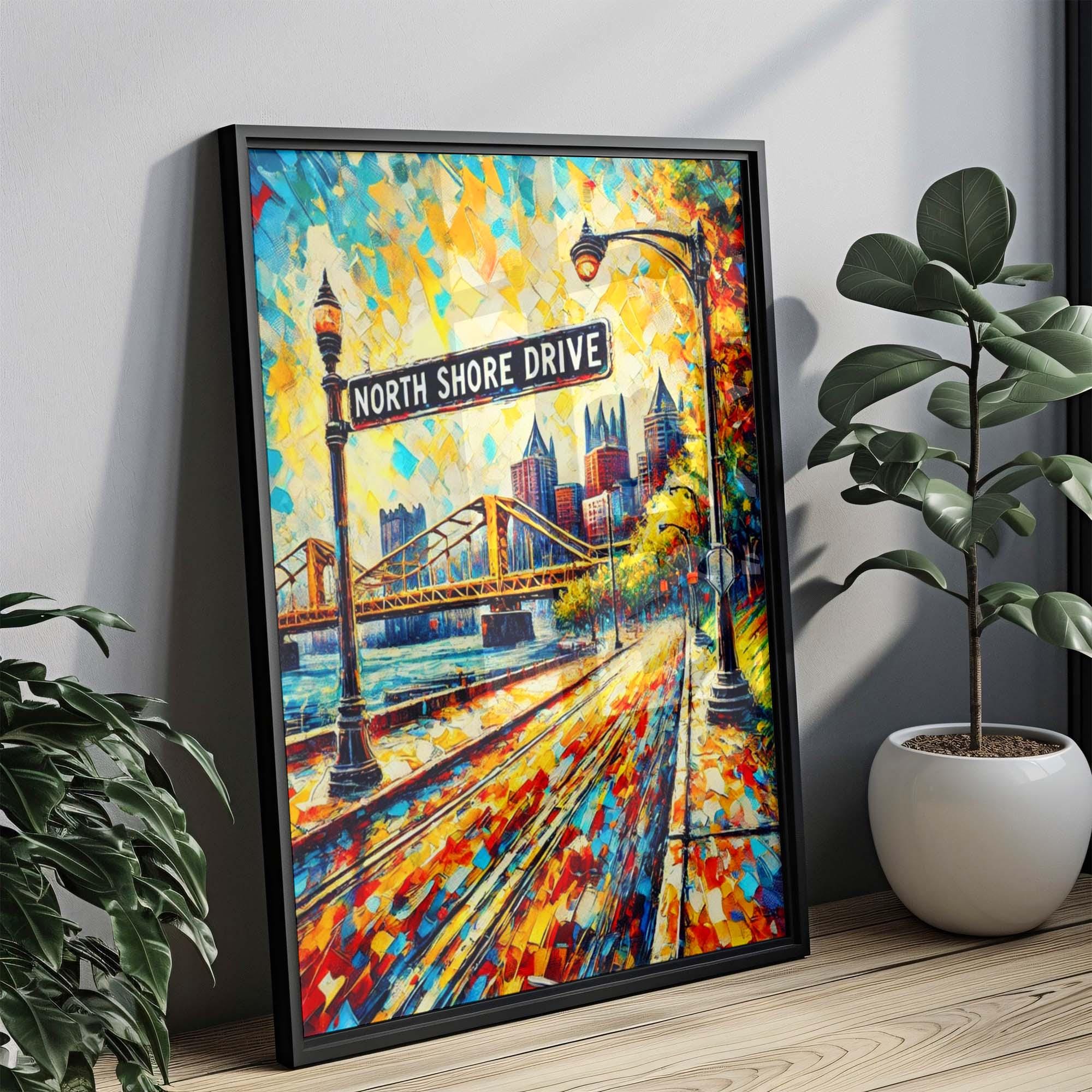 North Shore Drive Wall Art - Pittsburgh, Pennsylvania, USA