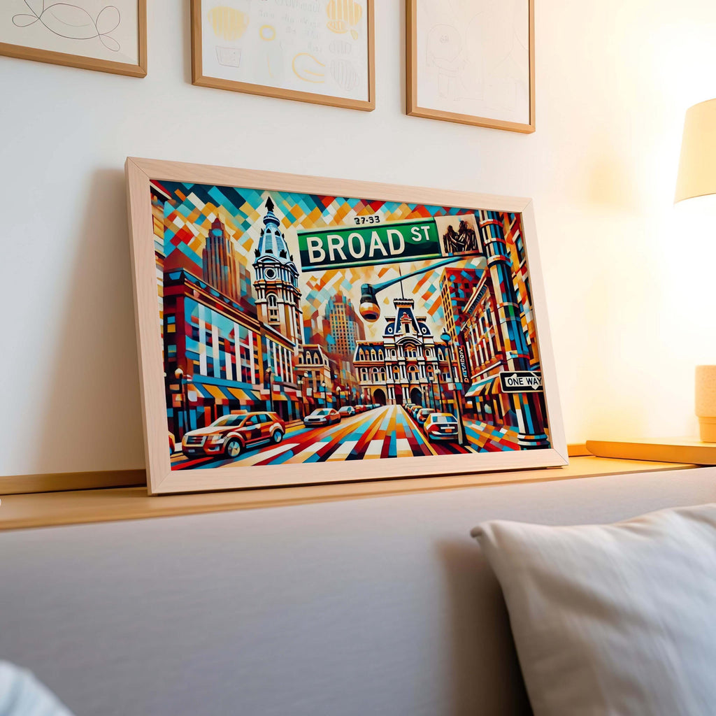 Broad Street Print - Philadelphia, Pennsylvania, USA