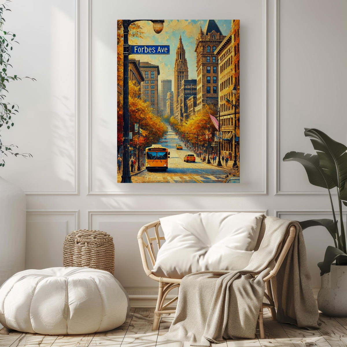 Forbes Avenue Print - Pittsburgh, Pennsylvania, USA